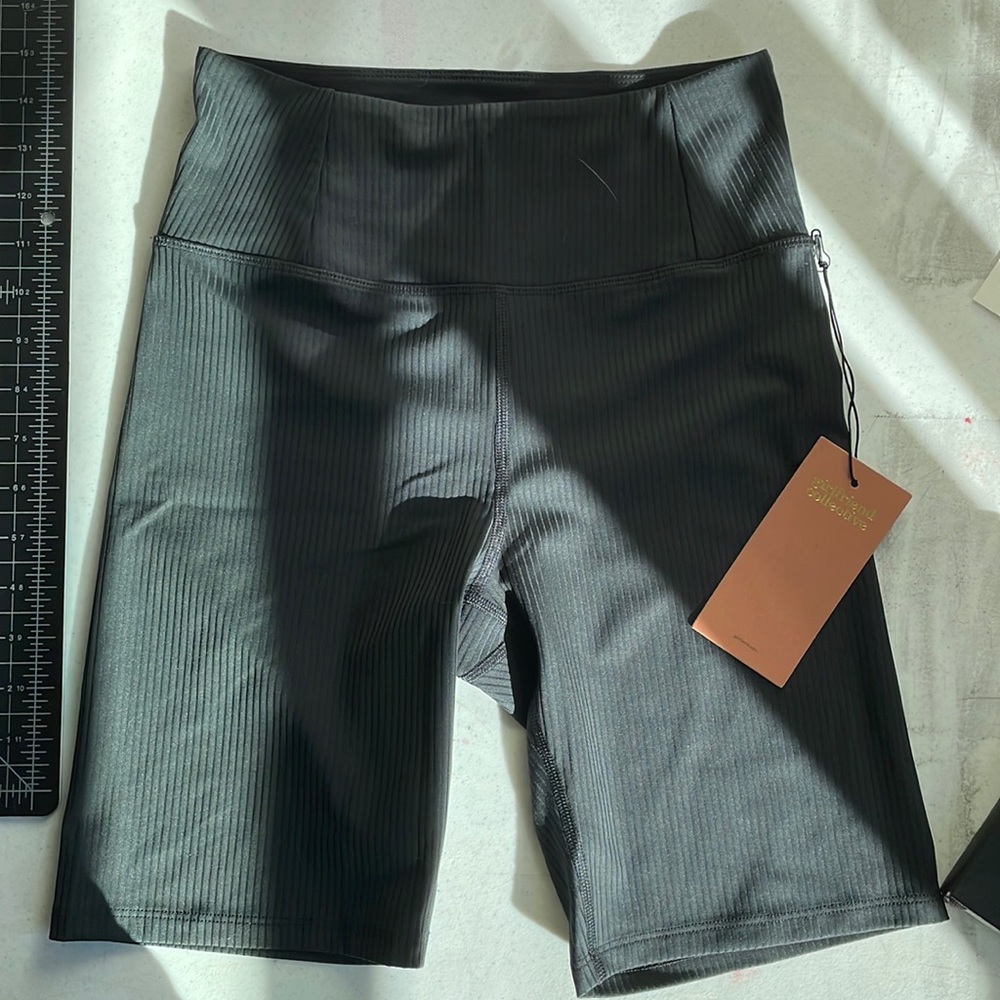 Girlfriend ribbed high waisted bike shorts. I should have gotten a medium.